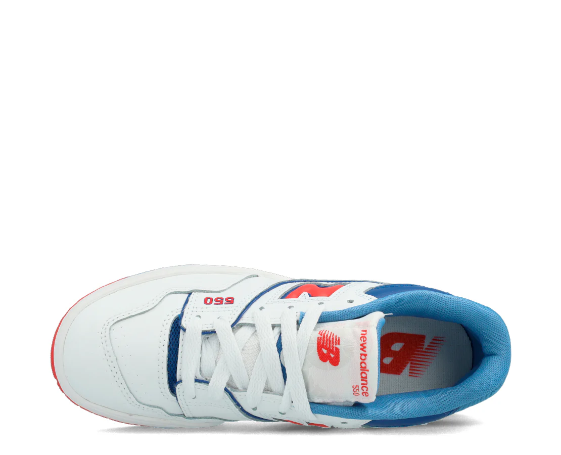 New Balance 550 White True Red - Image 3